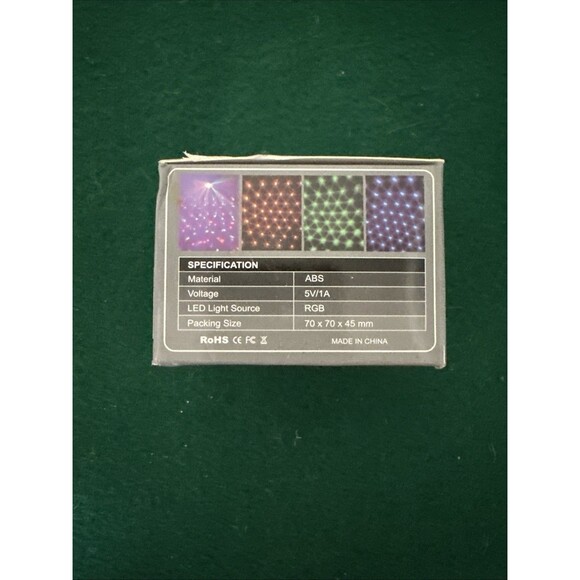 Rechargeable Disco Lamp Nightlight – LED Party Light Color-Changing USB Portable - Picture 2 of 9